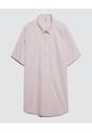 Camisa Para Hombre Manga Corta Con Bolsillo Color Rosado  Marca Ostu #60010631 de Ostu