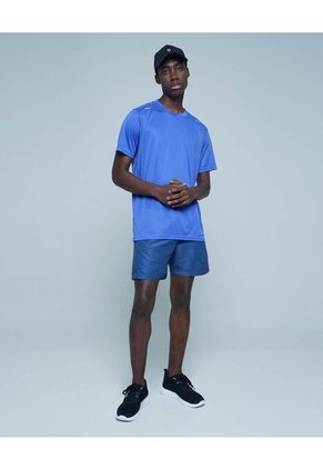 Camiseta Para Hombre Manga Corta Color Azul Marca Ostu #60091114