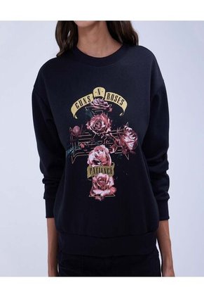 Buzo Estampado Guns N' Roses  Para Mujer #40060427 Ostu