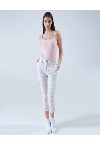 Pantalon Para Mujer Capri Color Amarillo  Marca Ostu #40070465 Ostu