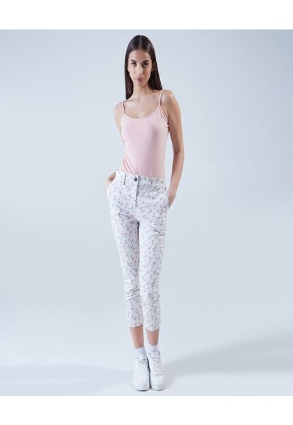 Pantalon Para Mujer Capri Color Amarillo  Marca Ostu #40070465