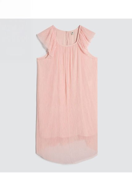 Vestido Para Niña M/Sisa Corto Color Rosado  Marca Ostu #90170068