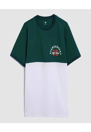 Camiseta Para Hombre Manga Corta Color Verde Marca Ostu #60091318