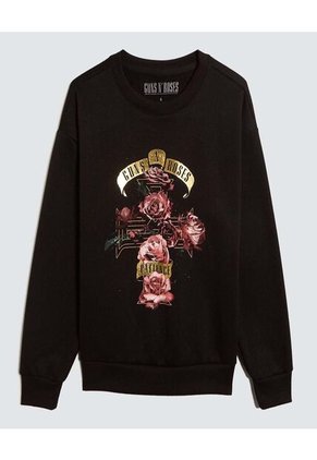 Buzo Estampado Guns N' Roses  Para Mujer #40060427 Ostu