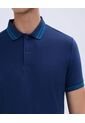 Polo Para Hombre Cuello Tejido Sin Bolsillo Color Azul  Marca Ostu #60110642 de Ostu