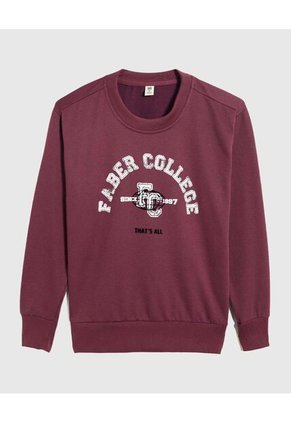 Buzo Infantil Niño Cuello Redondo Color Morado Marca Ostu #80060159