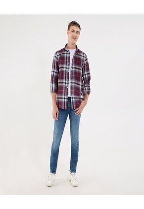 Jean Para Hombre Skinny Color Azul Marca Ostu #60160424