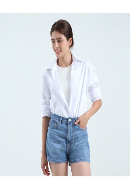 Short Para Mujer Multiusos Punto Color Azul Marca Ostu #40190239
