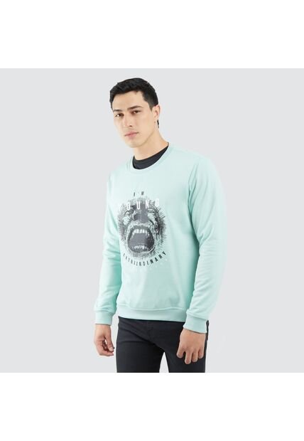 Buzo Para Hombre Cuello Redondo Color Verde  Marca Ostu #60060168