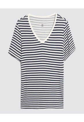 Camiseta Para Mujer Manga Corta Color Azul Marca Ostu #40091958