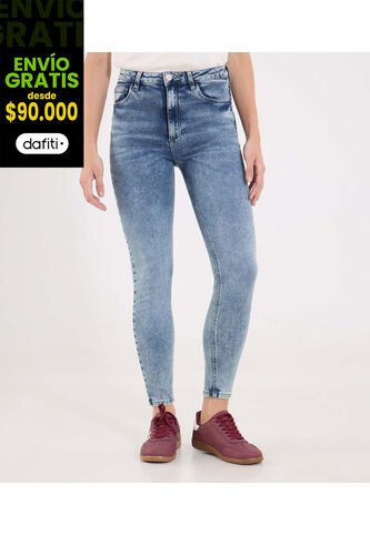 Jean Para Mujer Skinny Color Azul Marca Ostu #40160606 Ostu