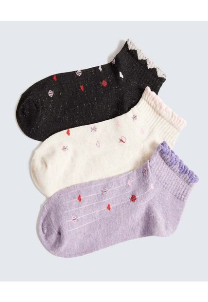 Medias Para Mujer Tobillera Color Negro Marca Ostu #40980232