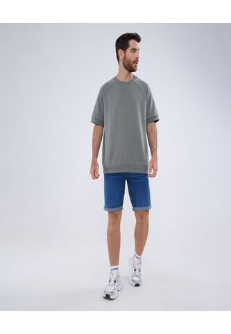 Camiseta Para Hombre Manga Corta Color Verde  Marca Ostu #60091393 Ostu