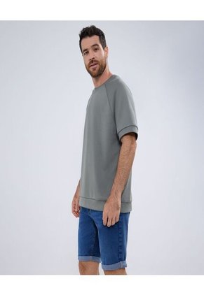 Camiseta Para Hombre Manga Corta Color Verde  Marca Ostu #60091393