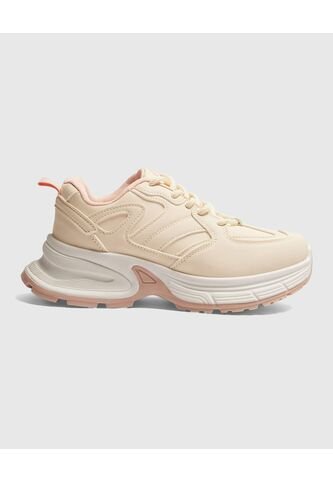 Tenis Para Mujer Chunky Color Beige Marca Ostu #40720171 Ostu