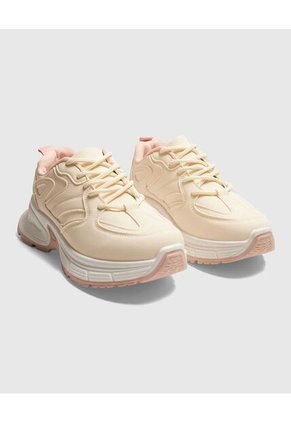 Tenis Para Mujer Chunky Color Beige Marca Ostu #40720171