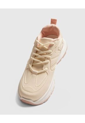 Tenis Para Mujer Chunky Color Beige Marca Ostu #40720171