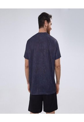 Camiseta Para Hombre Manga Corta Color Negro Marca Ostu #60091306