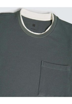 Camiseta Para Hombre Manga Larga Color Verde Marca Ostu #60091538