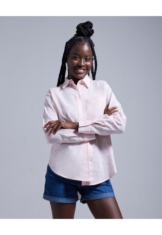 Camisa Para Mujer Manga Larga Color Rosado  Marca Ostu #40010162 Ostu