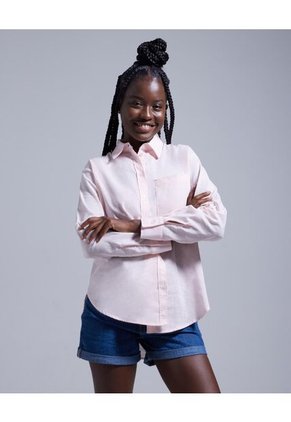 Camisa Para Mujer Manga Larga Color Rosado  Marca Ostu #40010162