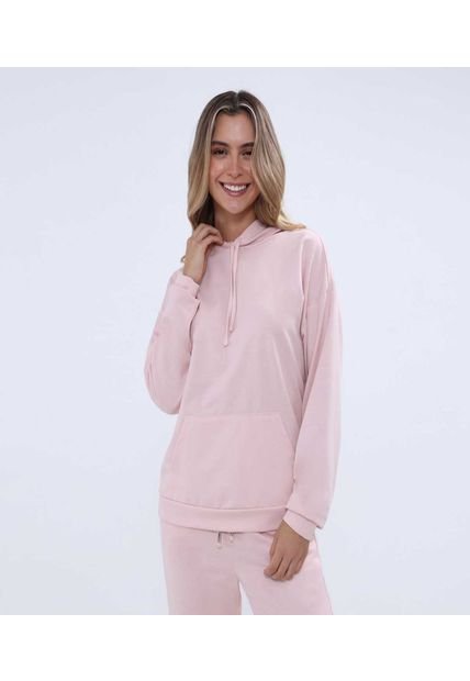 Buzo Para Mujer Hoodie Marca Ostu Color Rosa #40060373