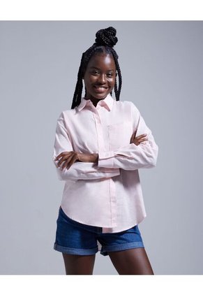 Camisa Para Mujer Manga Larga Color Rosado  Marca Ostu #40010162