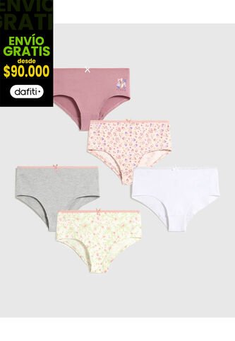 Ropa Interior Infantil Niña Panty Color Rosa Marca Ostu #90180092 Ostu