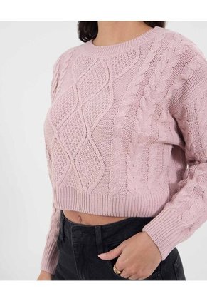 Saco Para Mujer Cuello Redondo Color Rosa Marca Ostu #40330074