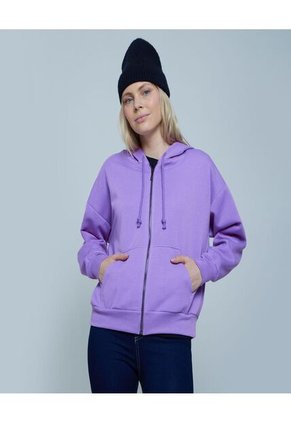 Buzo Para Mujer Zipper Color Morado Marca Ostu #40060316