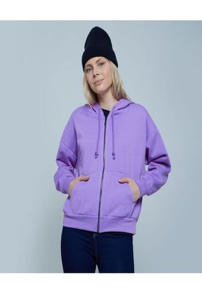 Buzo Para Mujer Zipper Color Morado Marca Ostu #40060316