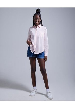 Camisa Para Mujer Manga Larga Color Rosado  Marca Ostu #40010162