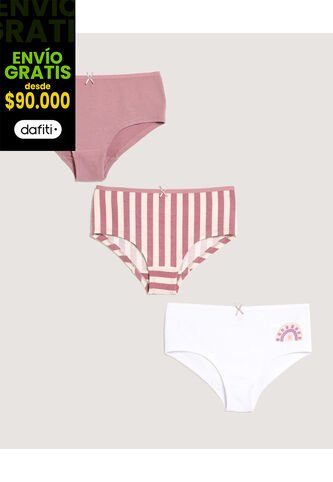 Ropa Interior Infantil Niña Panty Color Rosa Marca Ostu #90180095 Ostu