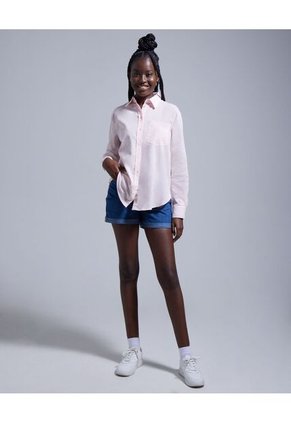 Camisa Para Mujer Manga Larga Color Rosado  Marca Ostu #40010162