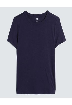 Camiseta Para Mujer Manga Corta Color Azul  Marca Ostu #40091641