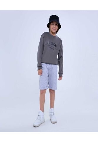 Buzo Para Niño Cuello Redondo Color Gris  Marca Ostu #80060144 Ostu