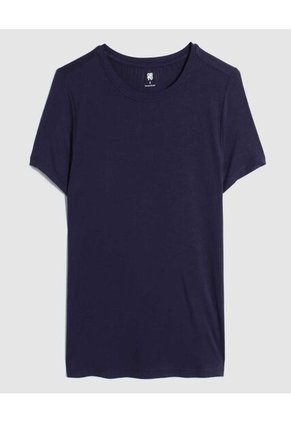 Camiseta Para Mujer Manga Corta Color Azul  Marca Ostu #40091641