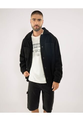 Chaqueta Para Hombre Abrigo Color Negro Marca Ostu #60080177 Ostu