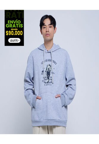 Buzo Para Hombre Hoodie Color Gris  Marca Ostu #60060361 Ostu