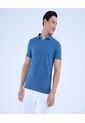 Polo Para Hombre Cuello Tejido Sin Bolsillo Color Azul  Marca Ostu #60110735 de Ostu
