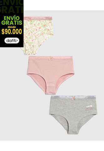 Ropa Interior Infantil Niña Panty Color Rosa Marca Ostu #90180089 Ostu