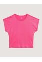Camiseta  Infantil Niña Manga Corta Cuello Redondo Color Fucsia Marca Ostu #90090341 de Ostu