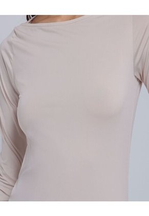 Camiseta Para Mujer Manga 3/4 Color Beige Marca Ostu #40092143