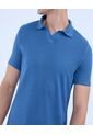 Polo Para Hombre Cuello Tejido Sin Bolsillo Color Azul  Marca Ostu #60110735 de Ostu
