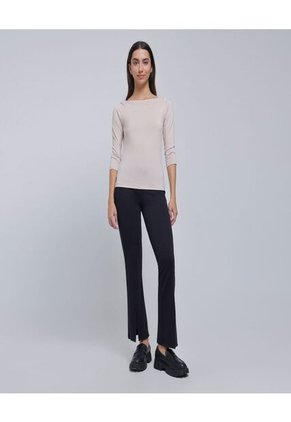 Camiseta Para Mujer Manga 3/4 Color Beige Marca Ostu #40092143