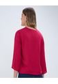 Blusa Para Mujer Manga 3/4 Color Rojo Marca Ostu #40121031 de Ostu