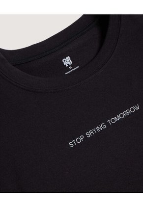 Buzo  Para Mujer Cuello Redondo Color Negro Marca Ostu #40060532