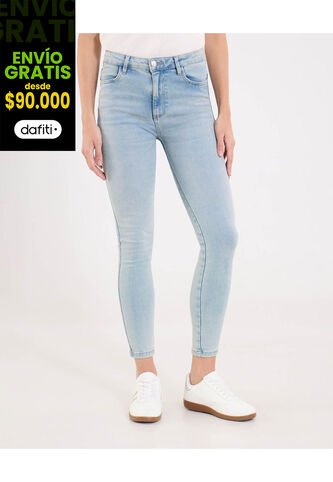 Jean Para Mujer Push Up Color Azul Marca Ostu #40160610 Ostu