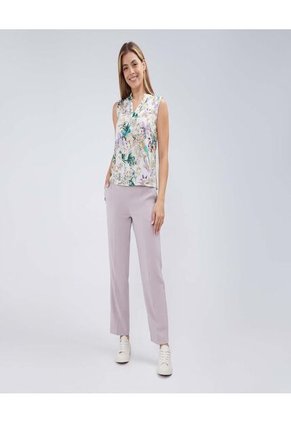 Blusa Para Mujer Manga Sisa Color Crudo Marca Ostu #40121009