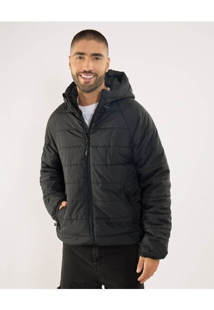 Chaqueta Para Hombre Acolchada Color Negro Marca Ostu #60080168